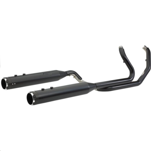 S&S Cycle - S&S Cycle El Dorado Dual Exhaust System - Black with Thruster End Caps - 550-0700B