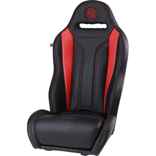 BS Sand - BS Sand Performance Seat - Double T - Black/Red - PBURDDT20