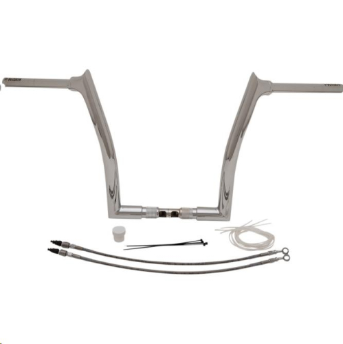 Fat Baggers, Inc. - Fat Baggers, Inc. 1-1/2in. EZ Install Pointed Top Handlebar Kit - Chrome - 809314