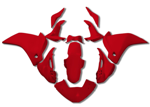 Yana Shiki - Yana Shiki Fairing Kit - Red - BKH212RED