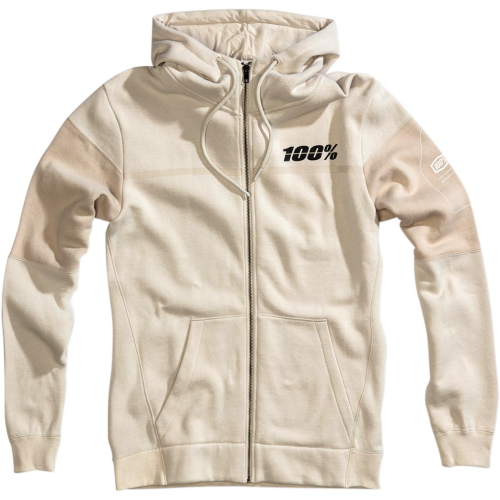 100% - 100% Emissary Fleece Zip Hoodie - 36029-021-10 - Gray - Small