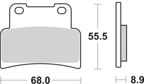 SBS - SBS HS Sintered Brake Pads - 844HS