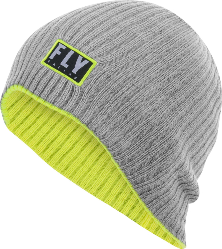 Fly Racing - Fly Racing Fly Snow Beanie - 351-0937 - Gray/Hi-Vis Yellow - OSFA