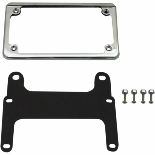 Custom Dynamics - Custom Dynamics V-Rod License Plate Relocation Kit - Chrome - HDVPFKIT240C