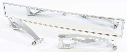 Axia Alloys - Axia Alloys Wide Panoramic Rear View Mirror with 2.5in. Arms - 17in. - Silver - MODPRVMSSV-C