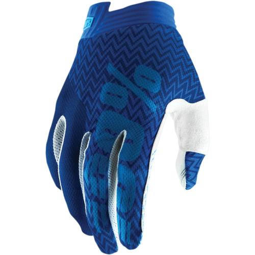 100% - 100% I-Track Youth Gloves - 10015-015-06 - Blue/Light Blue - Large