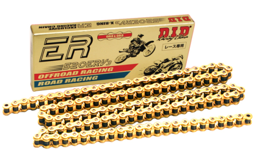 D.I.D - D.I.D 520 ERV3 Series Racing Sealed Chain - 120 Links - Gold - 520ERV3-120 LINK