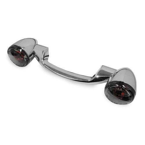 Bikers Choice - Bikers Choice Rear Turn Signals and Bar - Smoke Lens - Chrome Finish - 491158