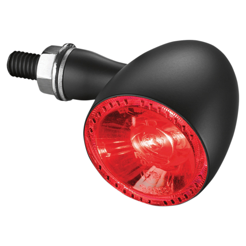Kuryakyn - Kuryakyn Bullet 1000 Rear Marker Light by Kellermann - Clear Lens/Satin Black Housing - Red/Red Light - 2863
