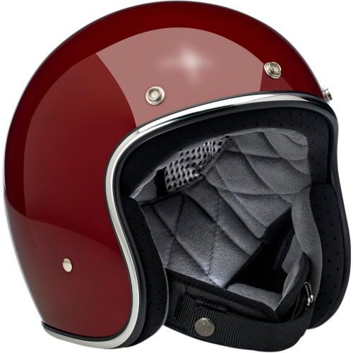Biltwell Inc. - Biltwell Inc. Bonanza Solid Helmet - 1001-108-201 - Gloss Garnet - X-Small