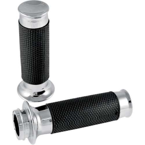 Todds Cycle - Todds Cycle Aluminum Grips - Chrome - TBW-01
