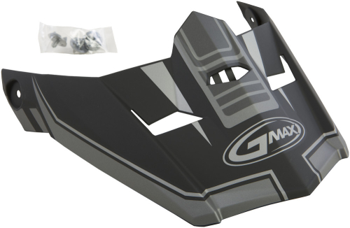 G-Max - G-Max Visor for MX46 Uncle Helmet - Md-2XL - Matte Black/Silver - G046825