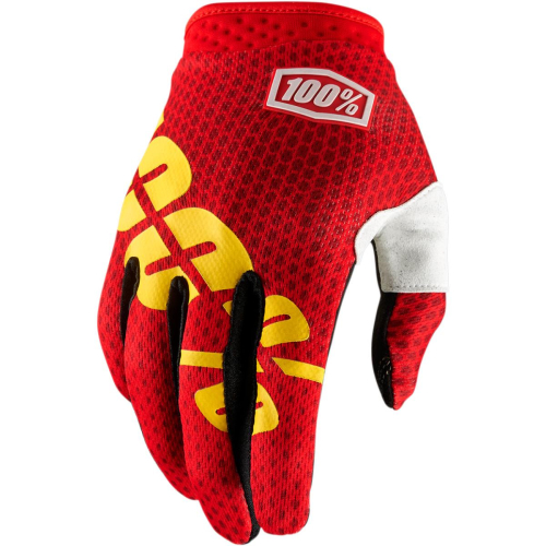 100% - 100% I-Track Gloves - 10002-067-12 - Fire Red - Large