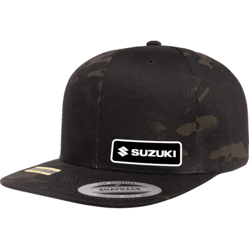 Factory Effex - Factory Effex Suzuki Snapback Hat - 27-86404 - Camo Black - OSFM