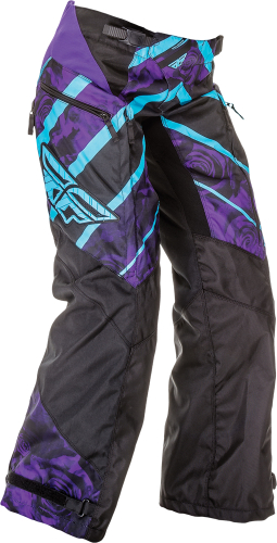 Fly Racing - Fly Racing Kinetic Over Boot Girls Youth Pants - 369-65101 - Purple/Blue - 22