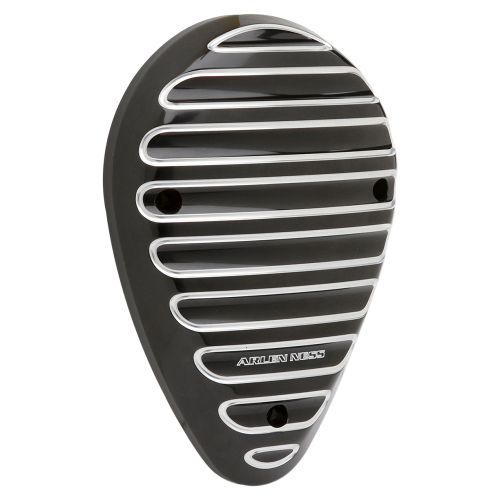 Arlen Ness - Arlen Ness Finned Horn Cover - Black - I-1238