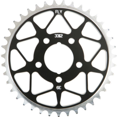 Fly Racing - Fly Racing Aluminum Rear Sprocket - Black - 39T - 312-39 BLK