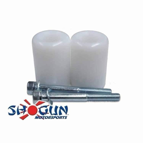 Shogun Motorsports - Shogun Motorsports Frame Sliders - White - 750-3340