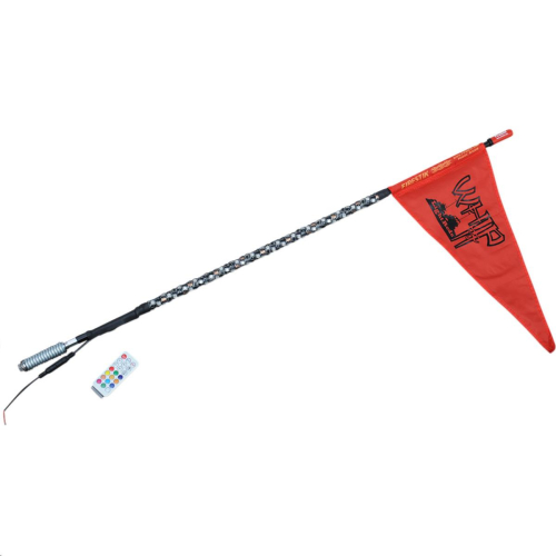 Whip-It - Whip-It Deluxe RF Light Rod Whip - 3ft. - Black - 3DLXB-V2