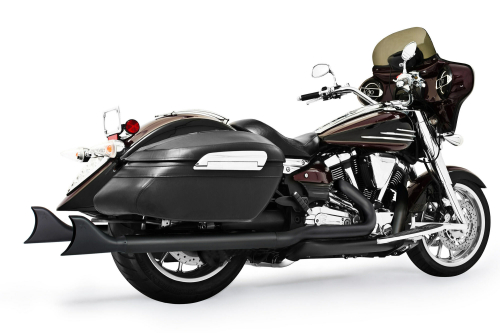 Freedom Performance - Freedom Performance Sharktail Dual Exhaust System - Standard Length - Black - MY00161
