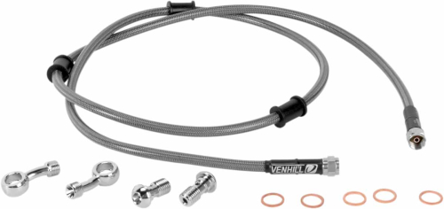 Moose Racing - Moose Racing Stainless Steel Braided Brake Line - KAW-6031F