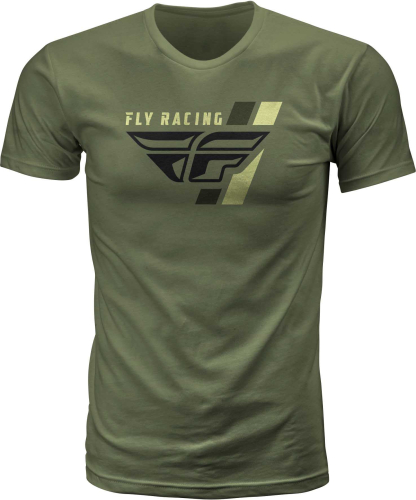 Fly Racing - Fly Racing Retro T-Shirt - 352-1145S - Military Green - Small