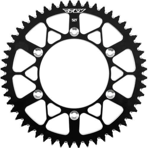 Fly Racing - Fly Racing Aluminum Rear Sprocket - Black - 52T - BETA-52 BLK