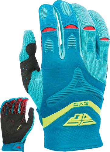 Fly Racing - Fly Racing Evolution 2.0 Gloves (2017) - 370-11907 - Dark Teal/Hi-Vis - 7