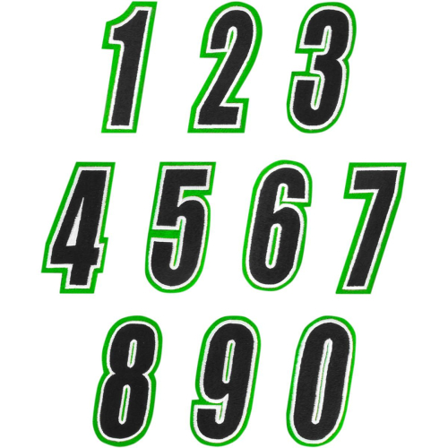 American Kargo - American Kargo Number Patch - #3 - Green/Black - 3550-0260