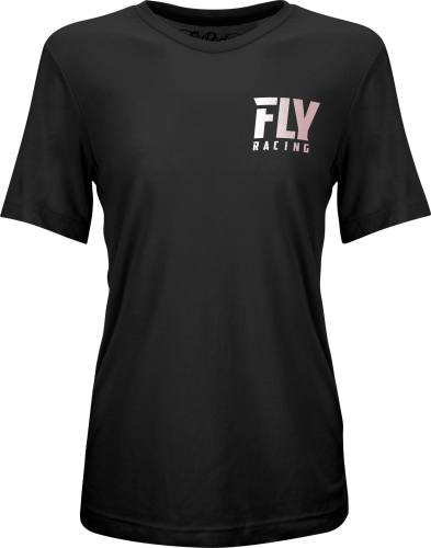 Fly Racing - Fly Racing Boyfriend Womens T-Shirt - 356-04402X - Black - 2XL