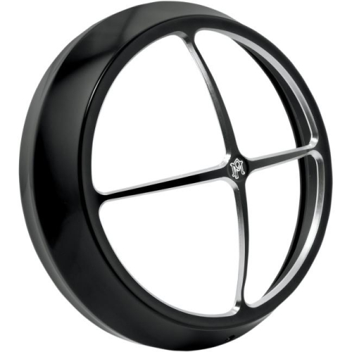Performance Machine - Performance Machine Crossbar 7in. Vision Series Headlight Bezel - Contrast Cut - 0207-2005CBR-BM