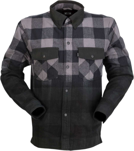Z1R - Z1R The Duke Flannel Ombre Shirt - 2840-0160 - Gray/Black - X-Large