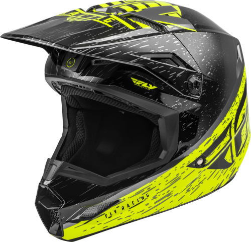 Fly Racing - Fly Racing Kinetic K120 Youth Helmet - 73-8620YL - Hi-Vis/Gray/Black - Large