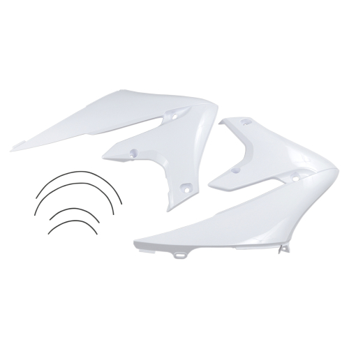 UFO Plastics - UFO Plastics Radiator Covers - White - YA04858-046