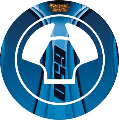 Rascal Grafik - Rascal Grafik Gas Cap Protector - Blue - RA36702