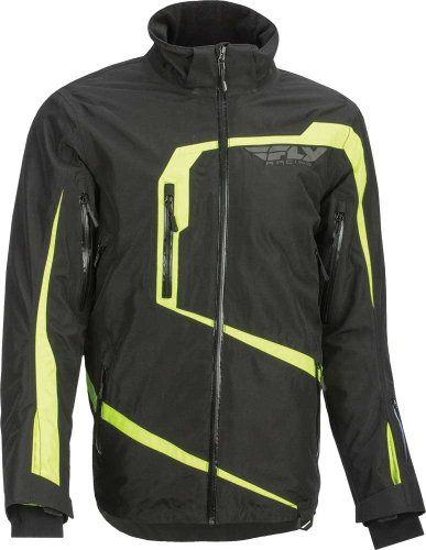 Fly Racing - Fly Racing Carbon Jacket - 6152 470-4039L - Black/Hi-Vis - Large