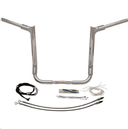 Fat Baggers, Inc. - Fat Baggers, Inc. 1-1/2in. EZ Install Pointed Top Handlebar Kit - Chrome - 809216