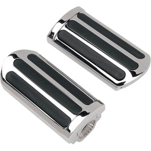 Drag Specialties - Drag Specialties Chrome Adjustable Designer Footpegs - Rail - 17-6481A-BX-LB1