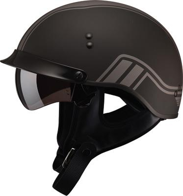 G-Max - G-Max GM65 Twin Full Dressed Helmet - G9659075 - Flat Black/Silver - Medium