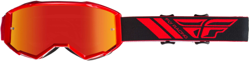 Fly Racing - Fly Racing Zone Youth Goggles - 37-5164 - Red / Red Mirror/Smoke Lens - OSFM