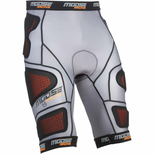 Moose Racing - Moose Racing XC1 Base Armor Short - 2940-0257 - Gray - Medium