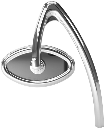 Arlen Ness - Arlen Ness Curvaceous Cats Eye Hanger Stem Billet Mirror - Right - Chrome - 13-148