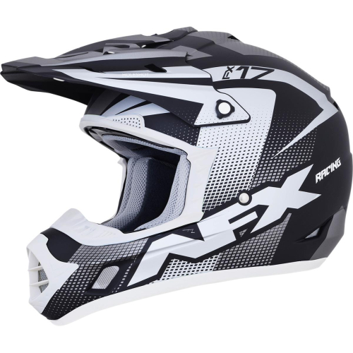 AFX - AFX FX-17 Holeshot Helmet - 0110-5285 - Gray/Black/White - X-Small