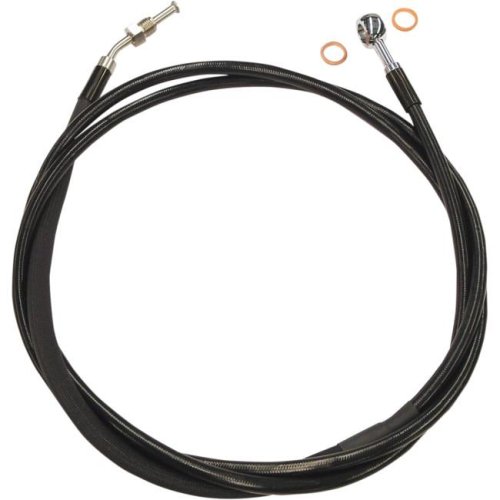 Magnum - Magnum XR Stainless Hydraulic Clutch Line - +4in. - Black - SBC0108-66
