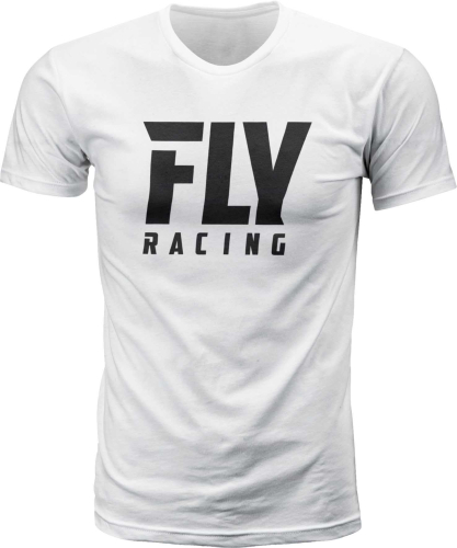 Fly Racing - Fly Racing Logo T-Shirt - 352-1174L - White - Large