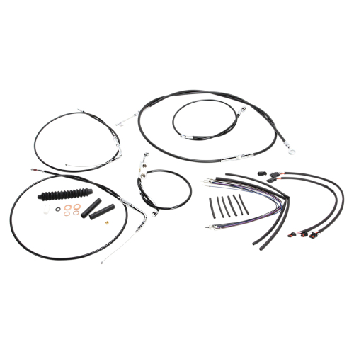 Magnum - Magnum Black Vinyl XR Handlebar Installation Kit for 15-17in. Ape - 489142