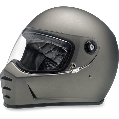 Biltwell Inc. - Biltwell Inc. Lane Splitter Solid Helmet  - LSTITFLECELRG - Flat Titanium - Large