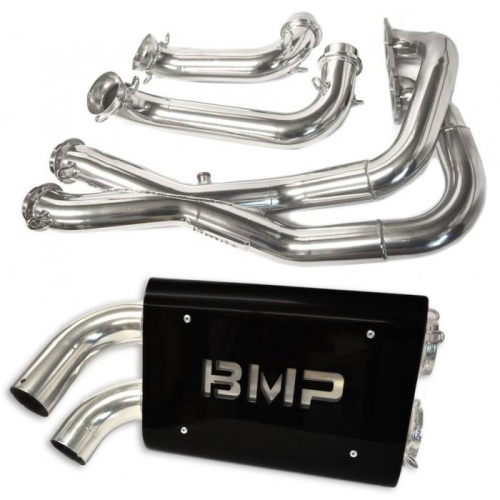 BikeMan Performance - BikeMan Performance X-Pipe Full System - Ceramic Chrome - 08-312-C