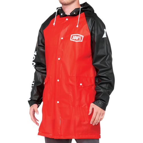 100% - 100% Torrent Raincoat - 20040-00006 - Red/Black - Medium