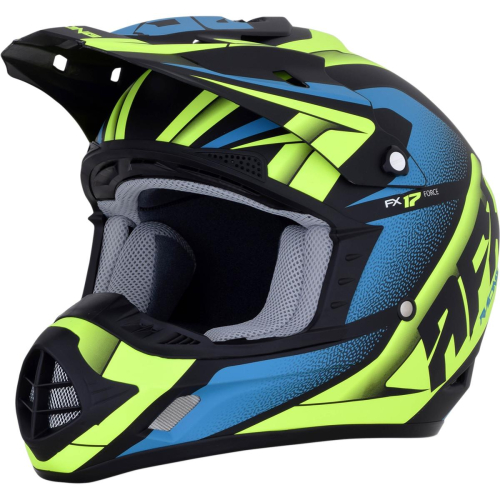 AFX - AFX FX-17 Force Helmet - 0110-5215 - Green/Black/Blue - Medium